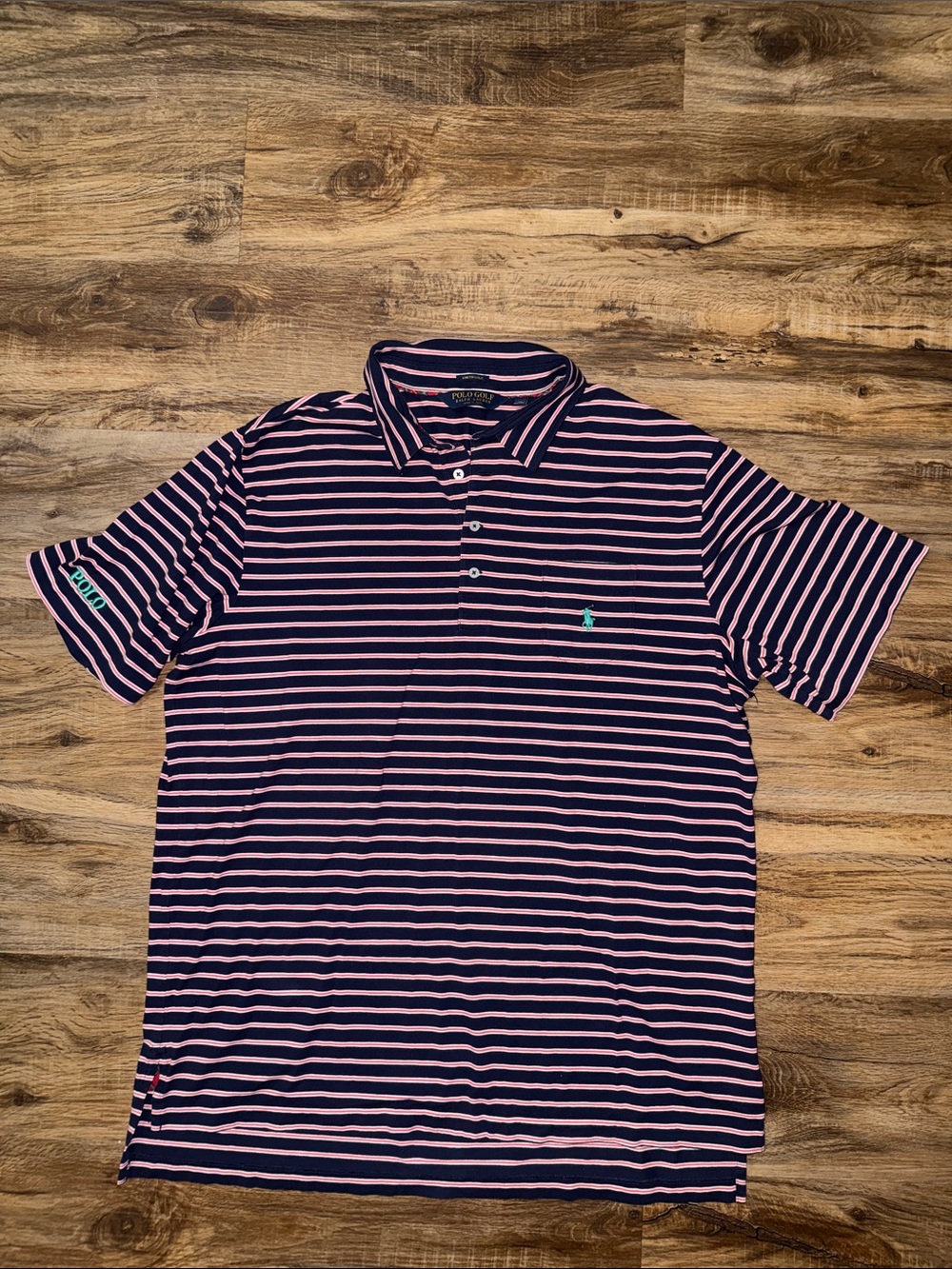Polo by Ralph Lauren Navy & Red Striped Polo